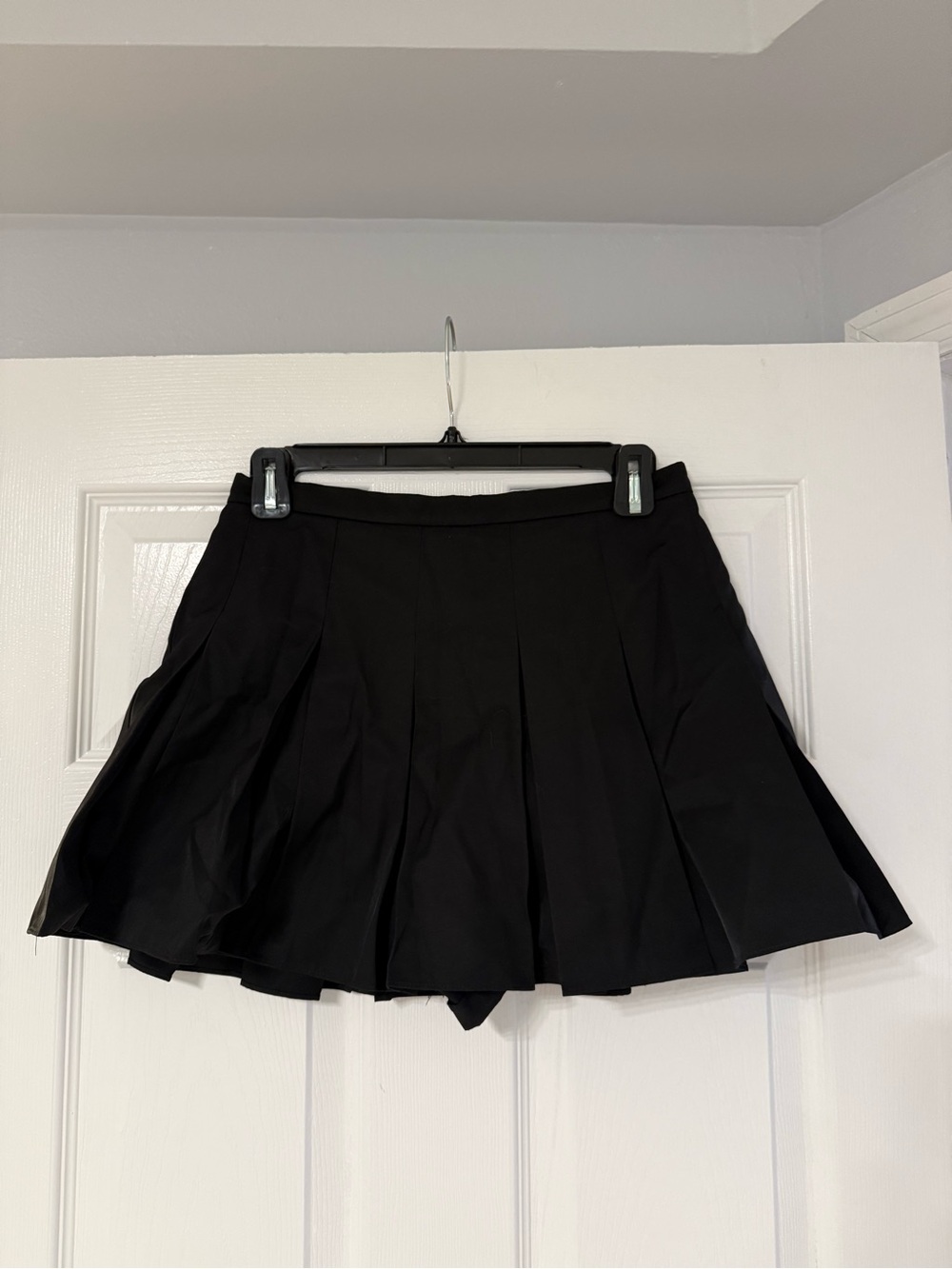 Black Pleated Skort - Women's skirt